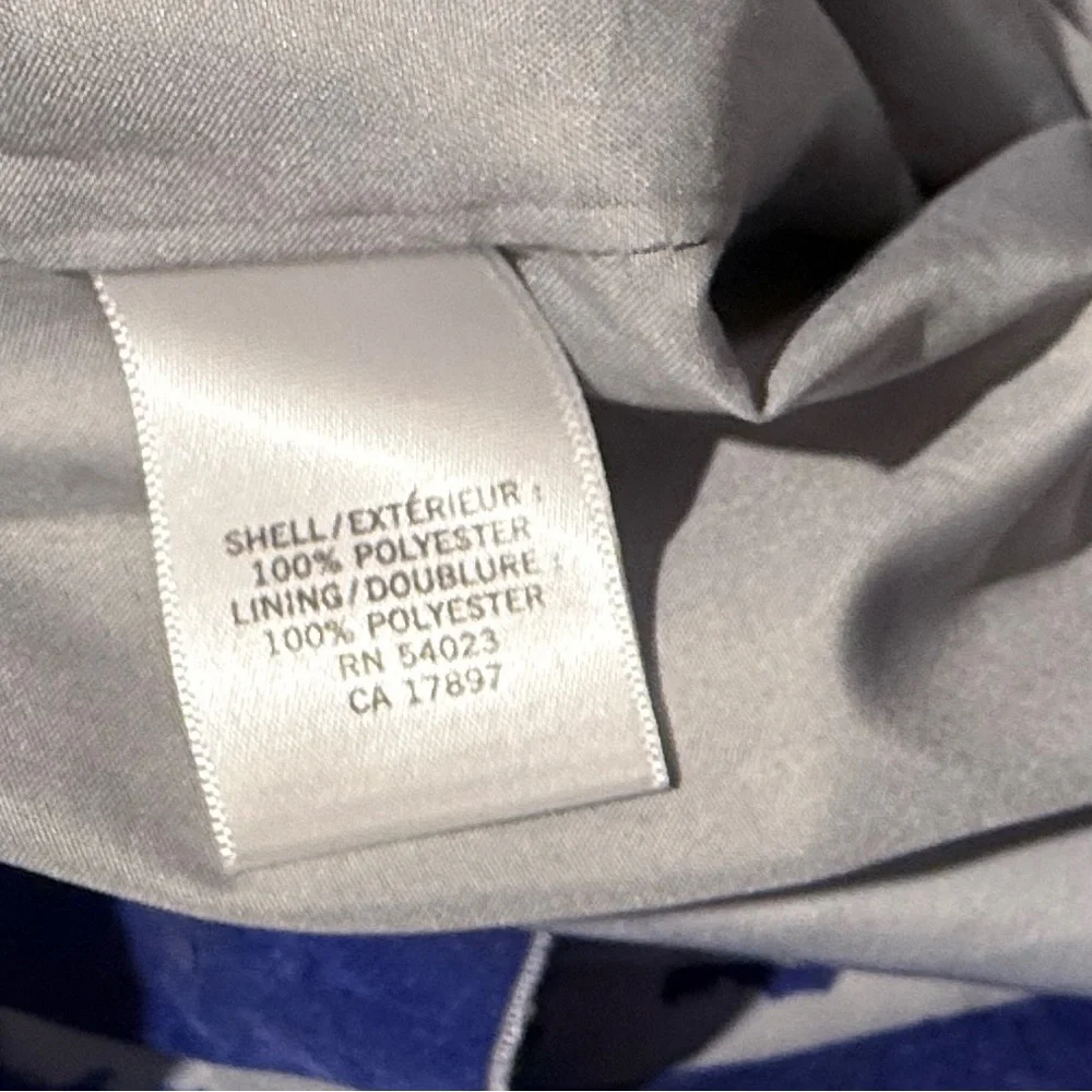 Banana Republic Blue and White Grey Patterned Dress